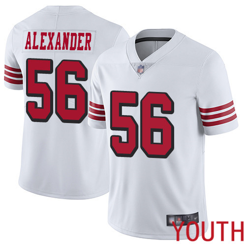 San Francisco 49ers Limited White Youth Kwon Alexander NFL Jersey #56 Rush Vapor Untouchable